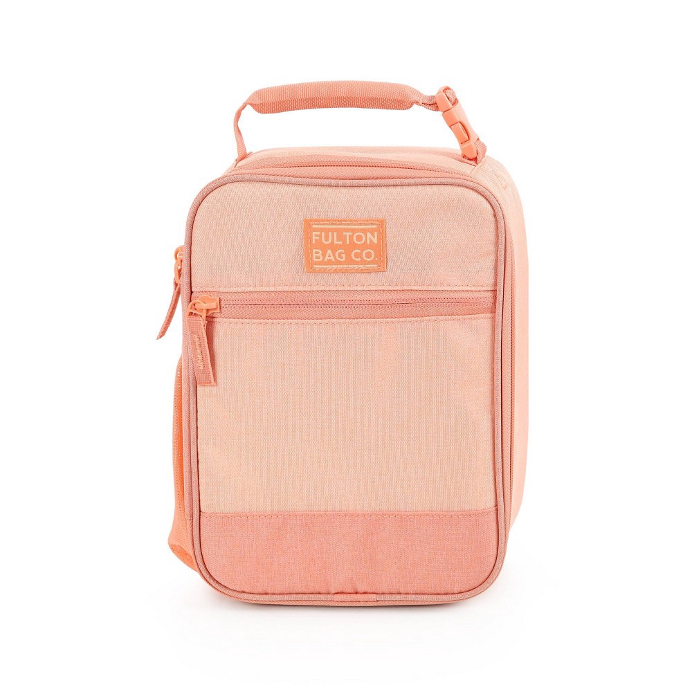  Fulton Bag Co. Thermal Insulated Zippered Lunch Bag Box  (Upright) Hardbody Sturdy (Cantaloupe): Home & Kitchen