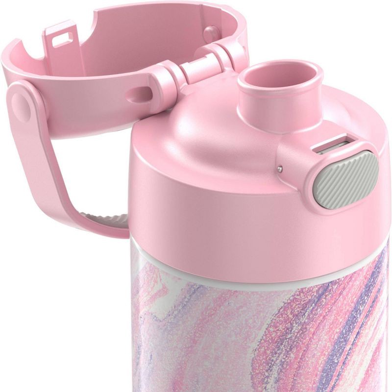 slide 7 of 9, Thermos 16oz Stainless Steel FUNtainer Water Bottle with Bail Handle - Pink Marble, 1 ct