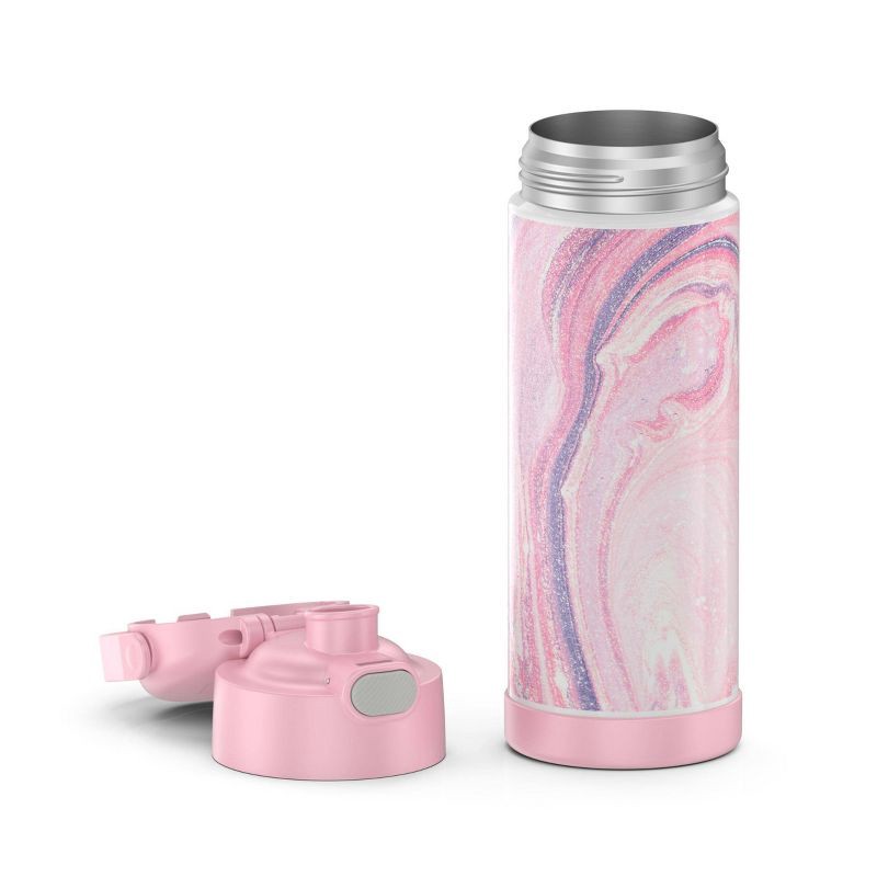 slide 6 of 9, Thermos 16oz Stainless Steel FUNtainer Water Bottle with Bail Handle - Pink Marble, 1 ct