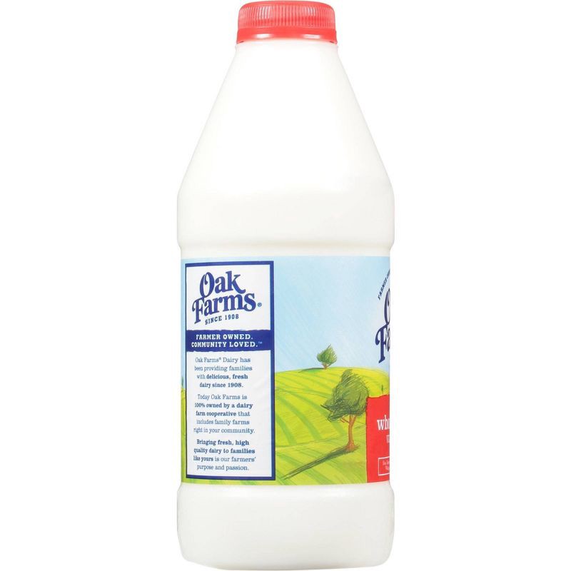 slide 5 of 8, Oak Farms Dairy Oak Farms Whole Milk - 1qt, 1 qt