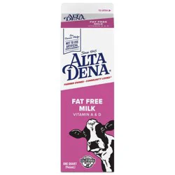 Alta Dena Skim Milk - 1qt