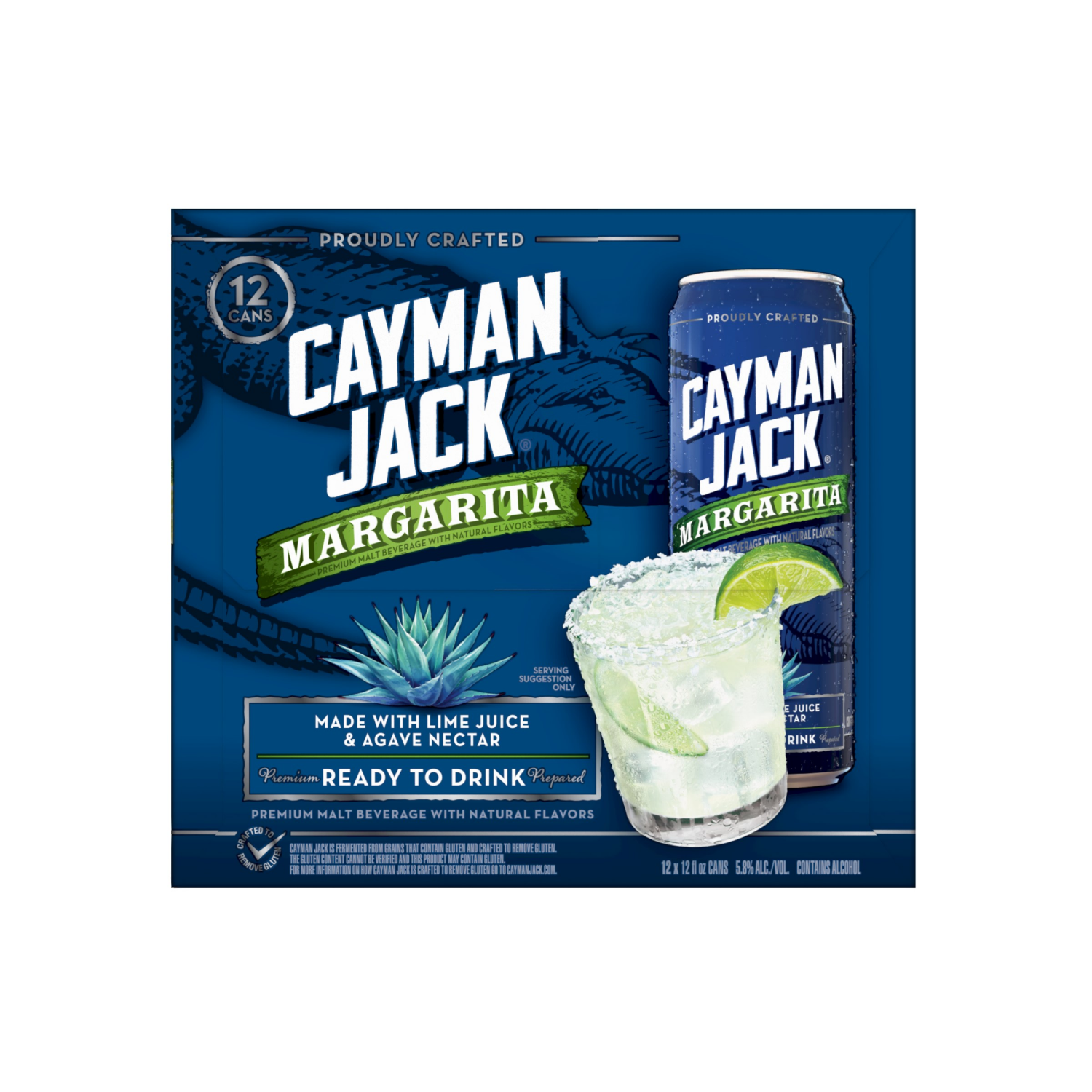 slide 3 of 4, Cayman Jack Margarita 12pk Slim Cans, 12 ct; 12 oz
