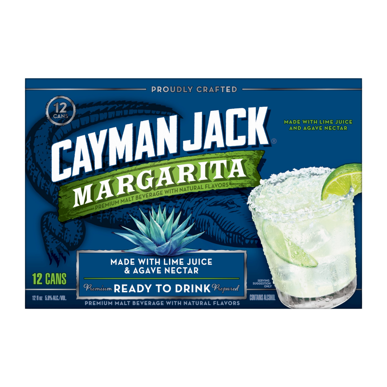 slide 1 of 4, Cayman Jack Margarita 12pk Slim Cans, 12 ct; 12 oz