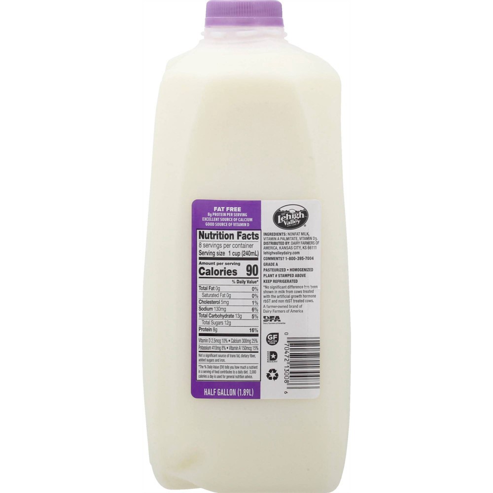 Skim Milk 1/2 Gallon - Friendly Farms