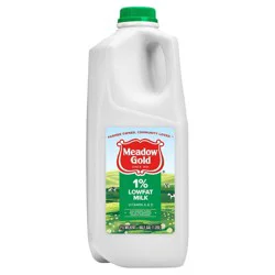 Meadow Gold 1% Milk - 0.5gal