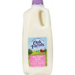 Oak Farms Dairy Oak Farms Fat Free Skim Milk - 0.5gal
