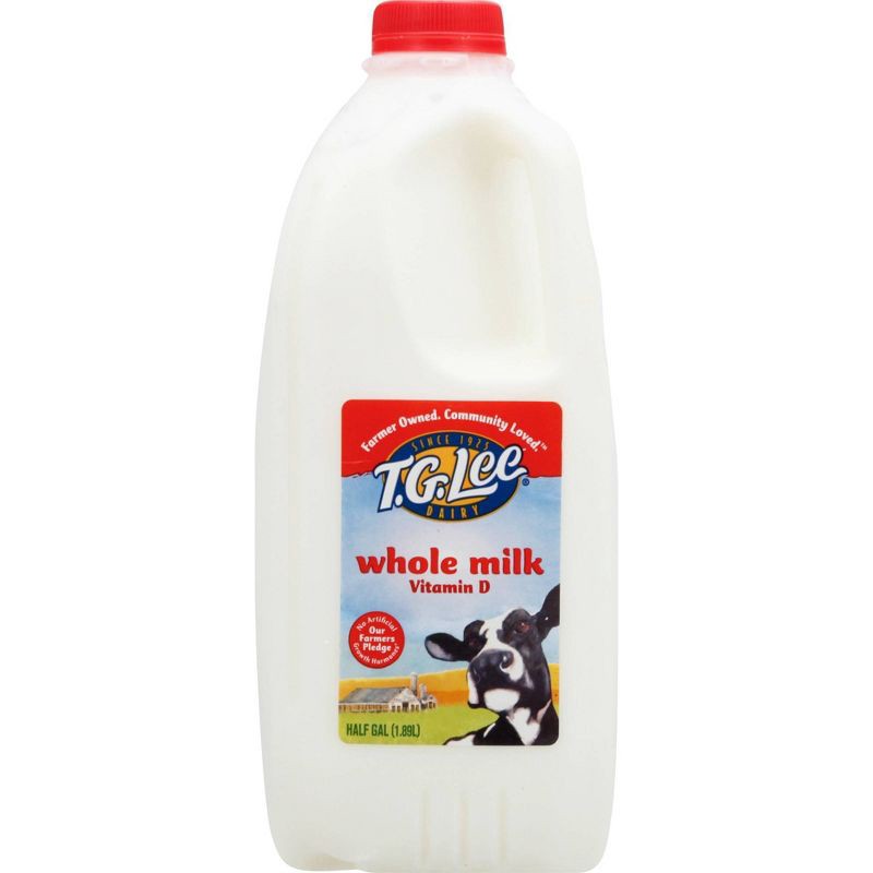 slide 1 of 7, T.G. Lee Whole Milk - 1.89L, 1.89 liter