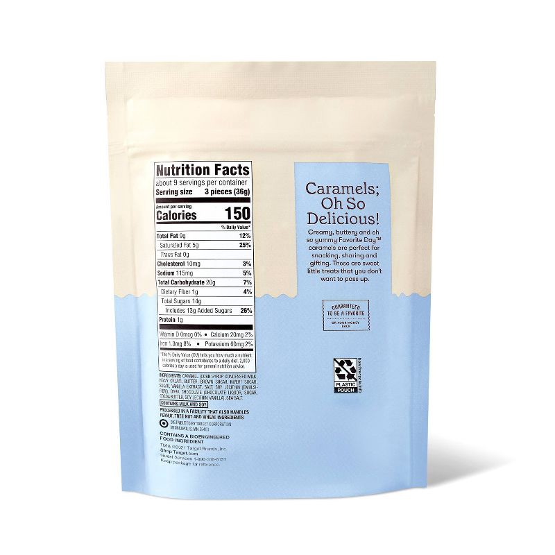 slide 2 of 3, Dark Chocolate Sea Salt Caramel Candy - 11oz - Favorite Day™, 11 oz