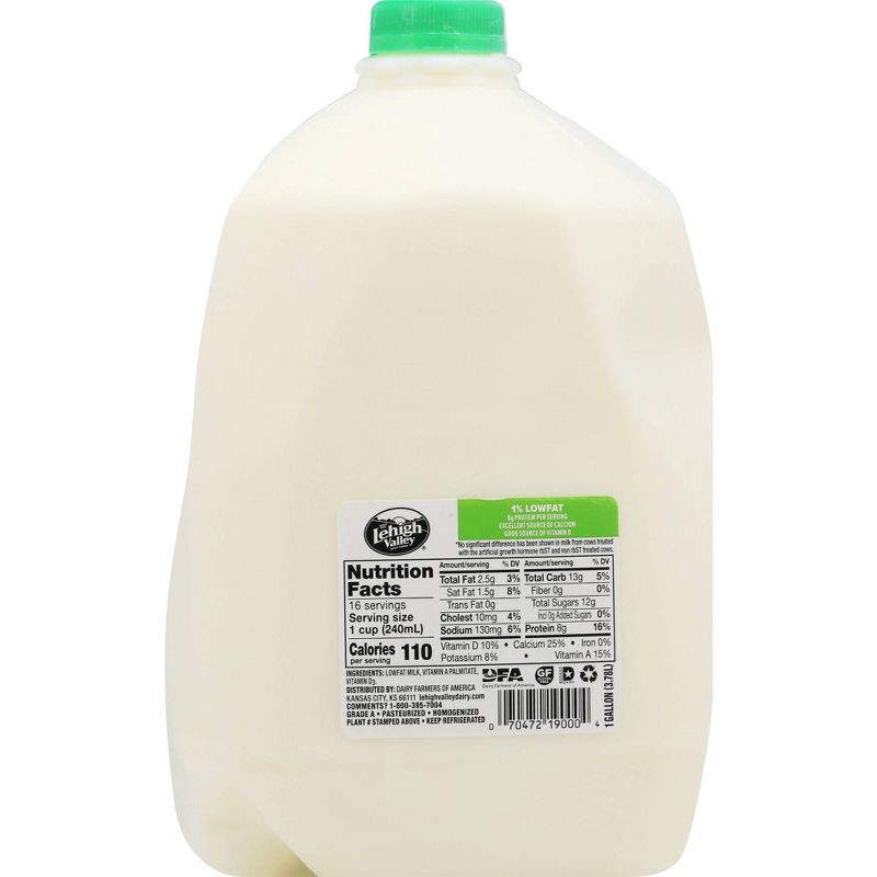 slide 2 of 8, Lehigh Valley 1% Milk - 1gal, 1 gal