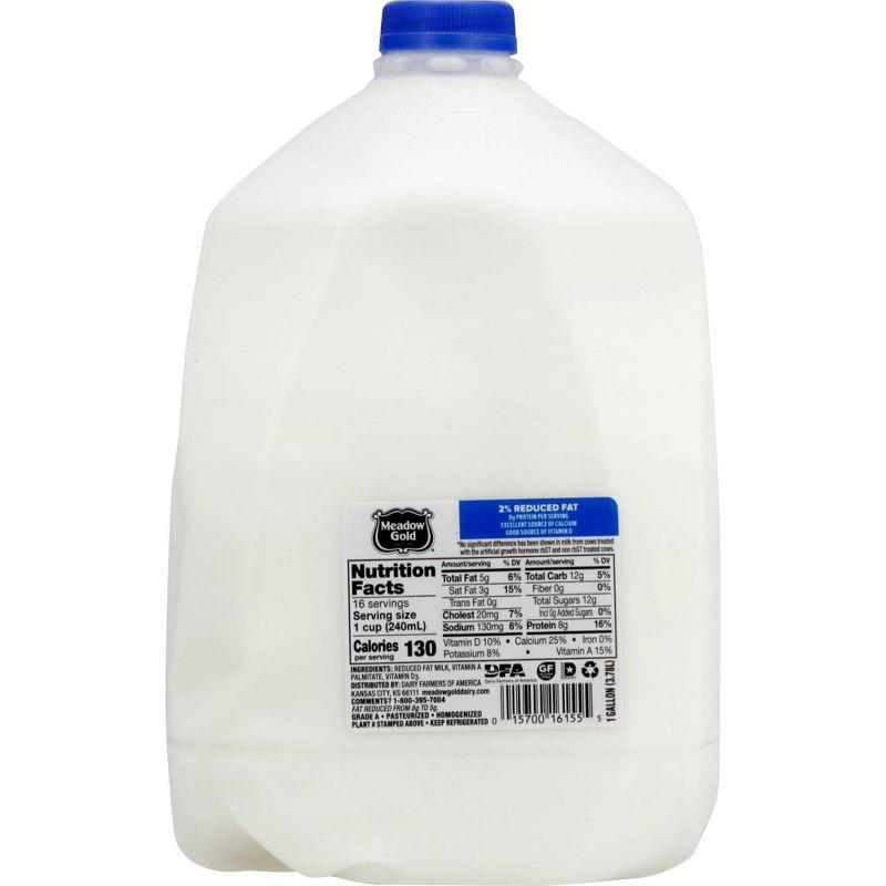 slide 2 of 8, Meadow Gold 2% Milk - 1gal, 1 gal
