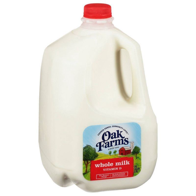 slide 3 of 8, Oak Farms Dairy Oak Farms Whole Milk - 1gal, 1 gal