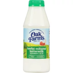 Oak Farms Dairy Oak Farms Lowfat Cultured Buttermilk - 1pt