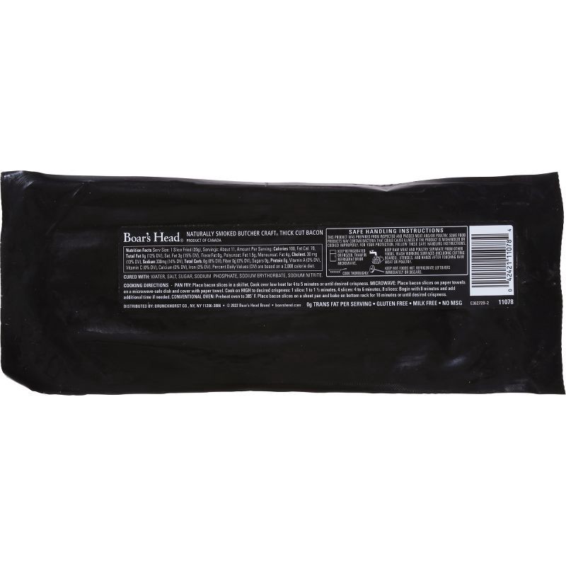 slide 5 of 6, Boar's Head Extra Thick Cut Bacon - 20oz, 20 oz
