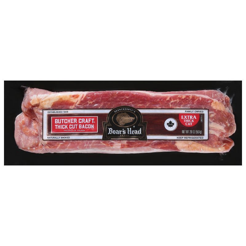 slide 1 of 6, Boar's Head Extra Thick Cut Bacon - 20oz, 20 oz