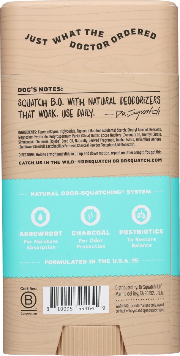 slide 12 of 13, Squatch Coconut Castaway Deodorant 2.65 oz, 2.65 oz