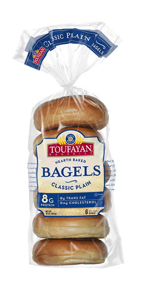 slide 1 of 1, Toufayan Bagels Classic Plain 6 Count, 20 oz