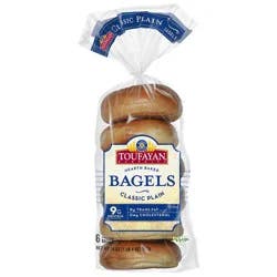 Toufayan Bagels Classic Plain 6 Count