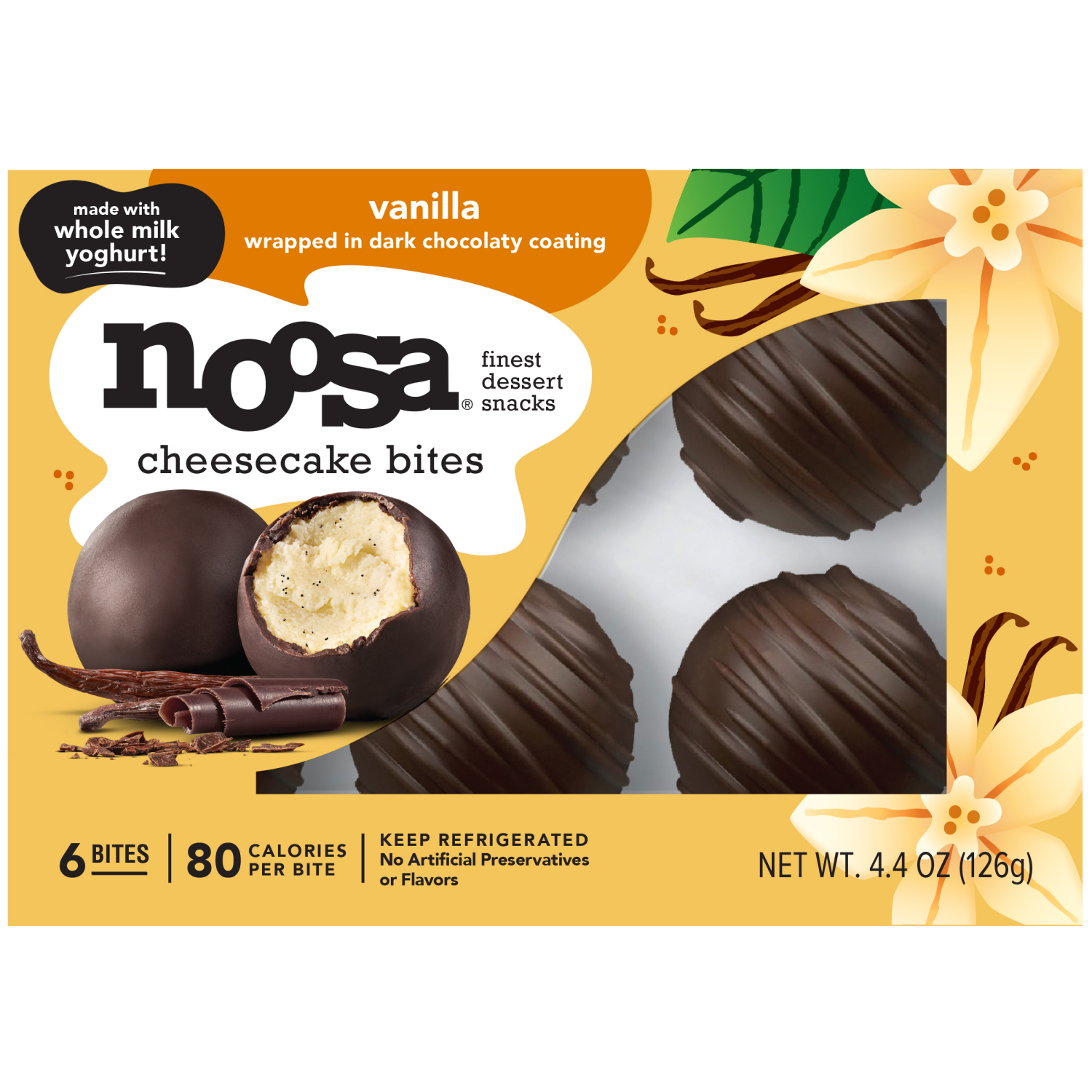 slide 1 of 3, Noosa Vanilla Bean Cheesecake Bites - 6ct/9pk, 6 ct