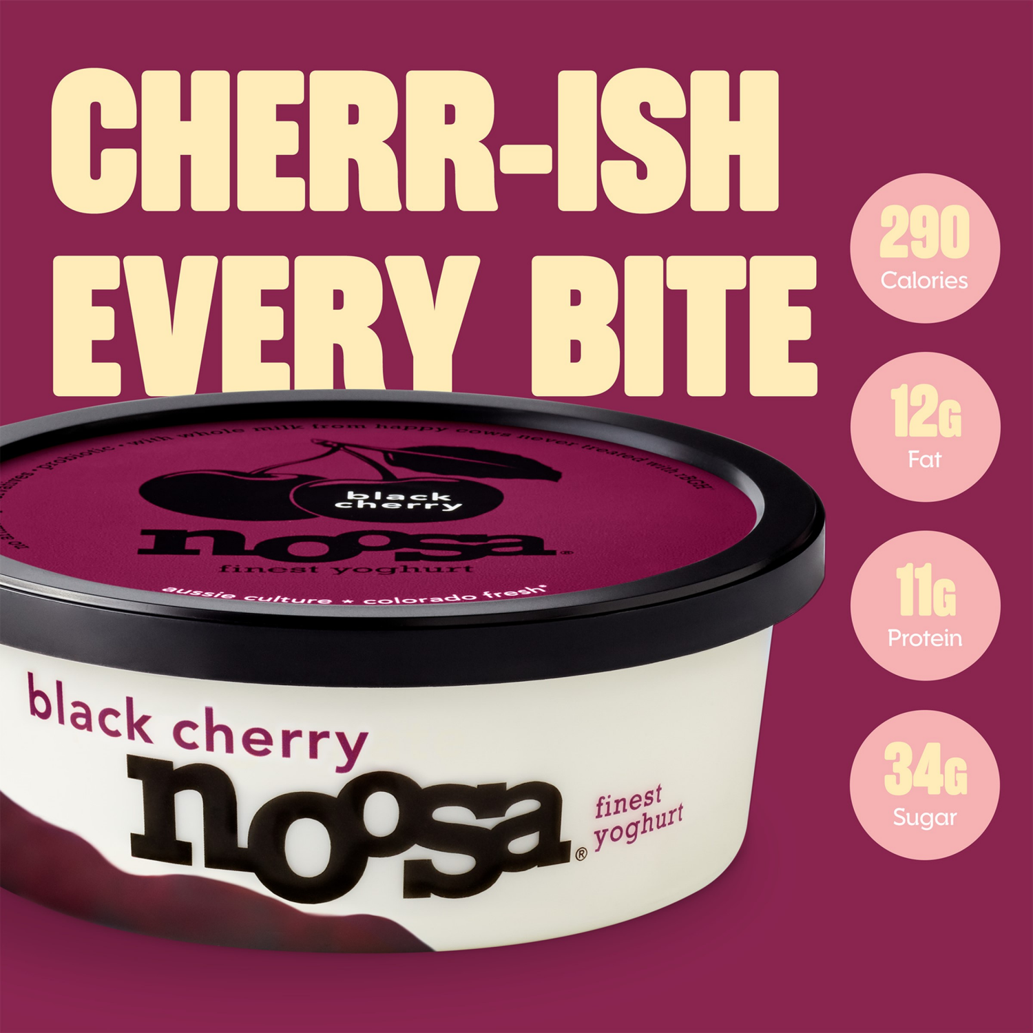 slide 4 of 6, Noosa Black Cherry Yoghurt, 8 oz