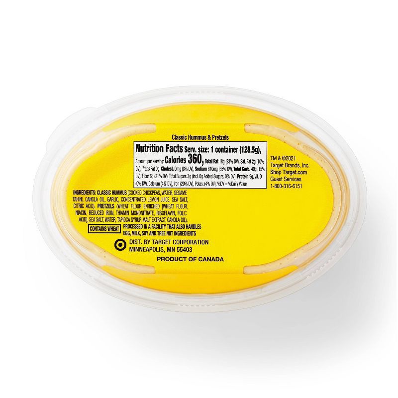 slide 2 of 4, Classic Hummus & Pretzels Cup - 4.53oz - Good & Gather™, 4.53 oz