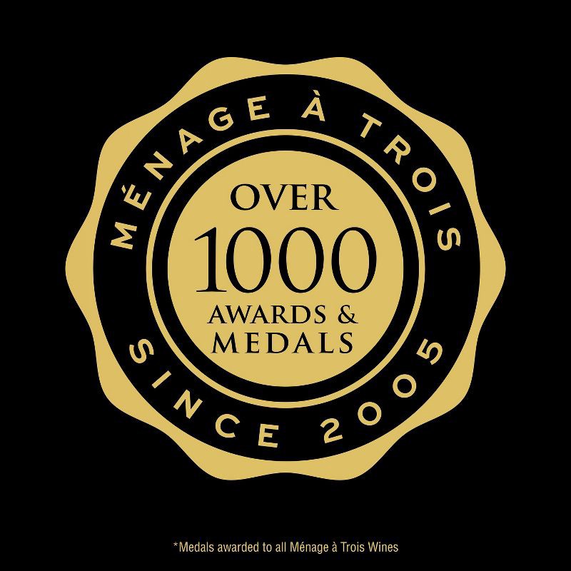 slide 3 of 6, Menage a Trois Ménage Trois Sweet Collection Dolce Red Blend Wine - 750ml Bottle, 750 ml