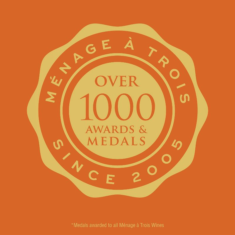 slide 2 of 6, Menage a Trois Ménage Trois Sweet Collection Moscato White Blend Wine - 750ml Bottle, 750 ml