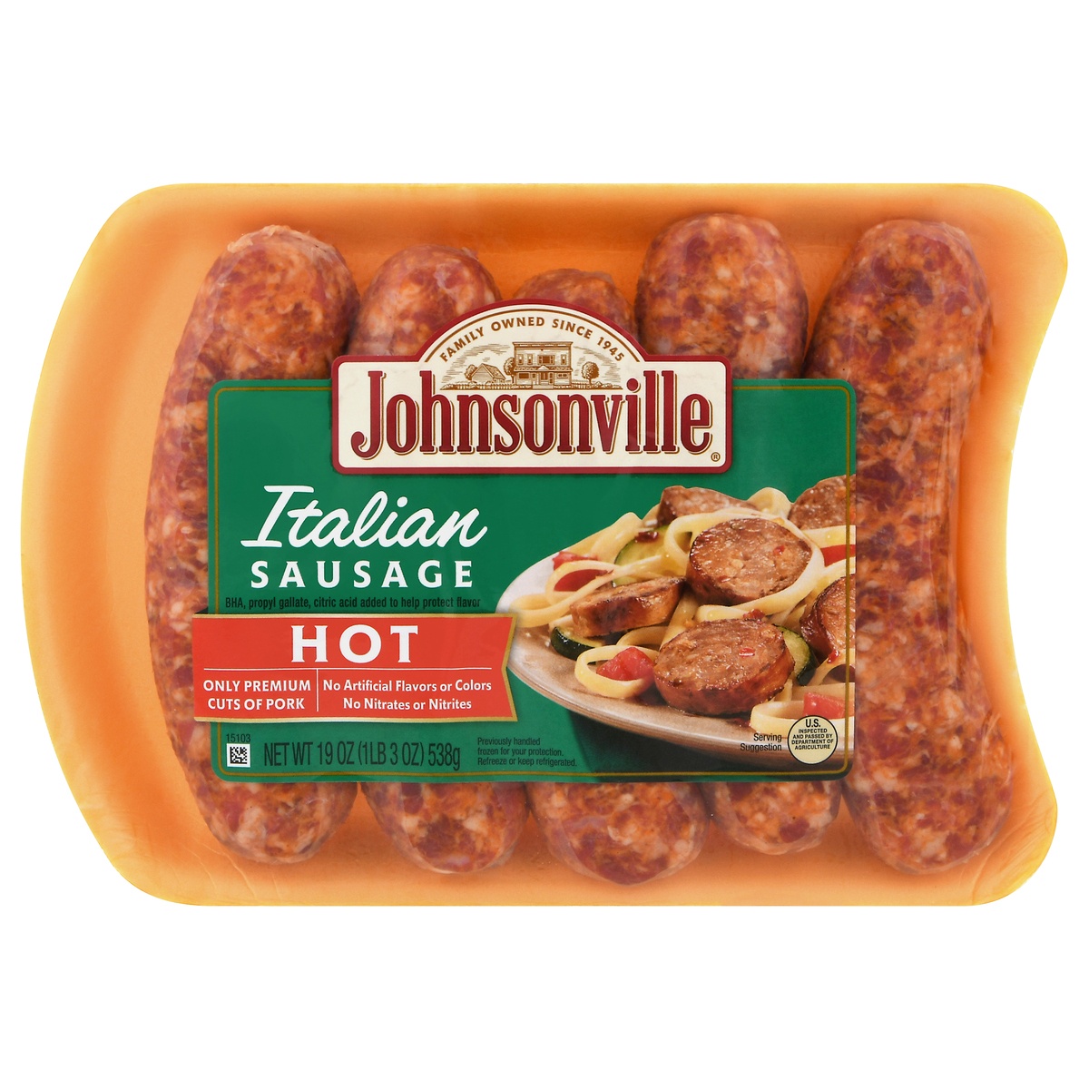 Johnsonville Hot Italian Sausage Links 19 Oz Shipt 