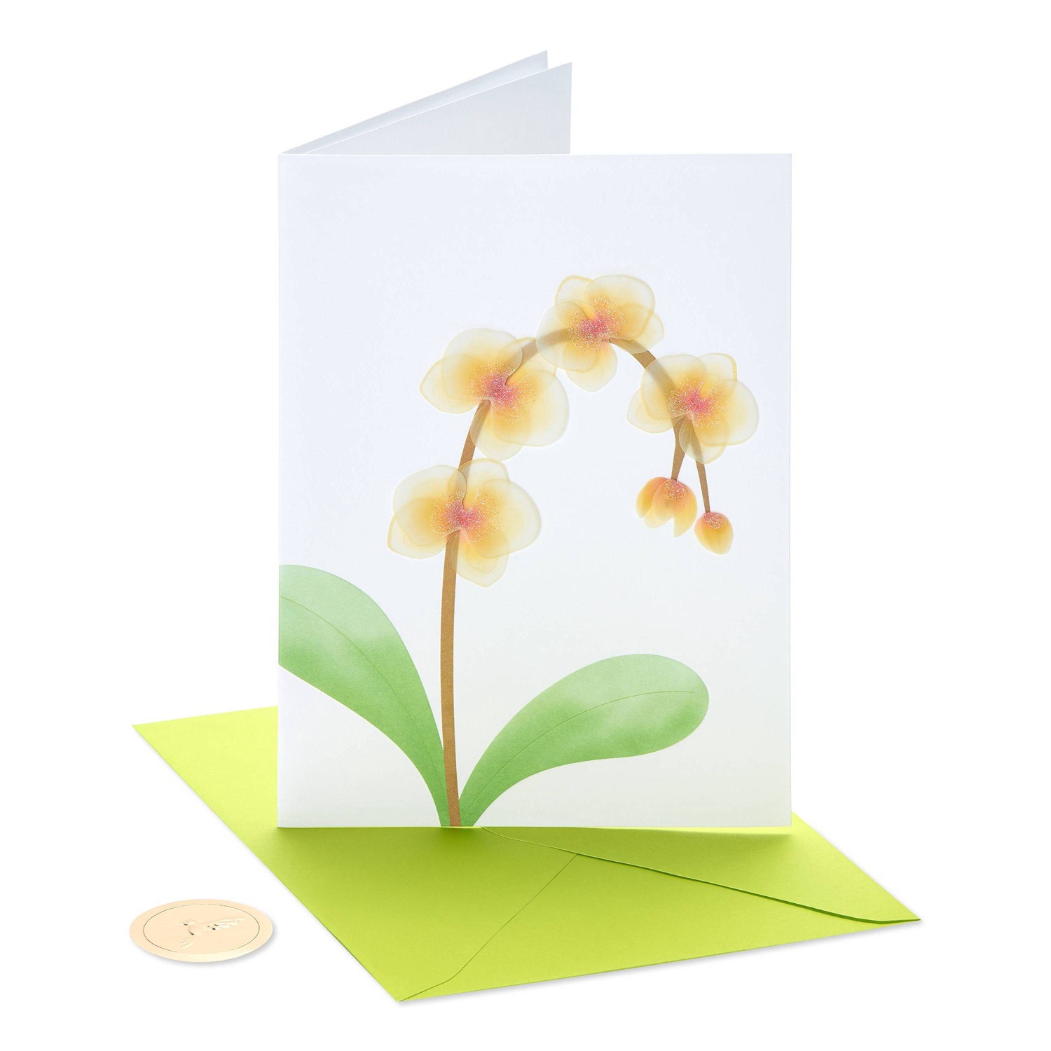 slide 1 of 9, Sympathy Greeting Card Floral - PAPYRUS, 1 ct