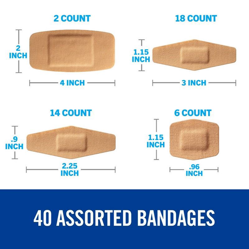 slide 7 of 10, Nexcare Duo Assorted Bandages - 40ct, 40 ct