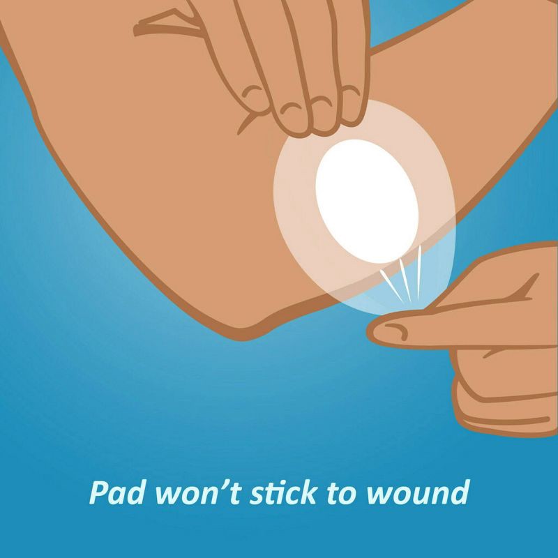 slide 6 of 9, Nexcare Tegaderm + Pad Transparent Dressing - Oval - 3.5" x 4.125" - 3ct, 3 ct