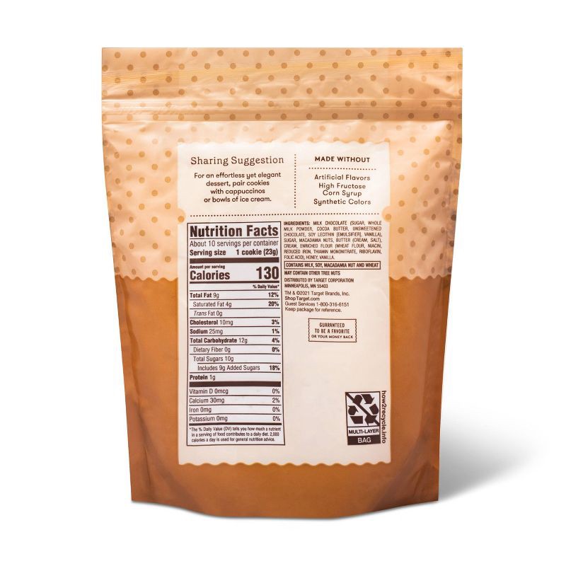 Milk Chocolate Macadamia Toffee Wafer - 8oz - Favorite Day 8 oz | Shipt