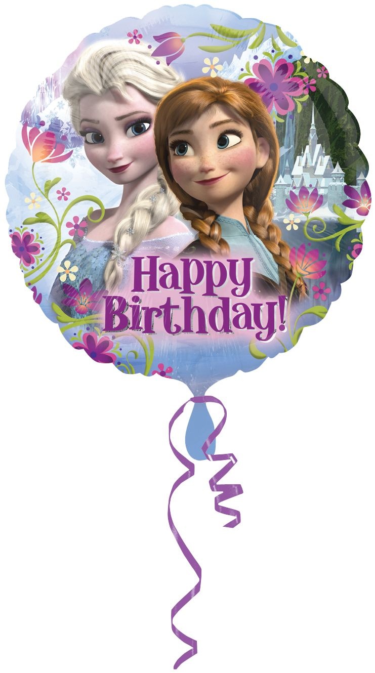 slide 1 of 1, Aerial Bouquet's Frozen Happy Birthday Balloon, 1 Each, 1 ct