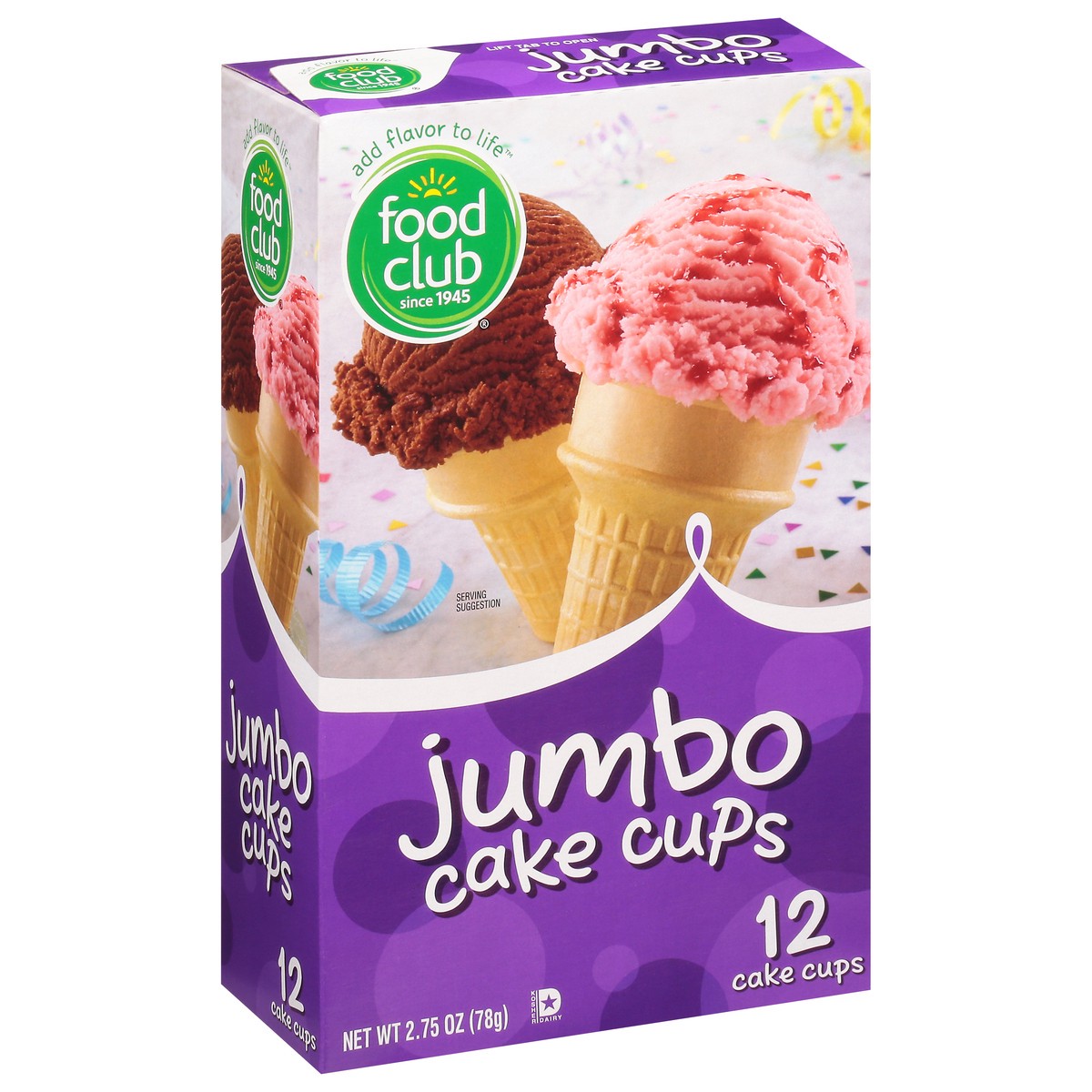 slide 2 of 11, Food Club Jumbo Ice Cream Cones, 12 ct