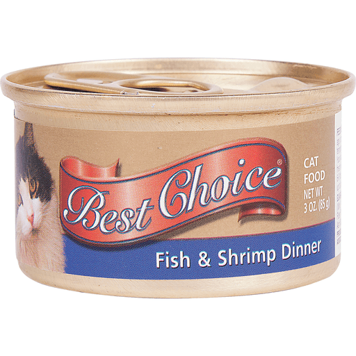 slide 1 of 1, Best Choice Fish Shrimp Dinner Canned Cat Food, 3 oz