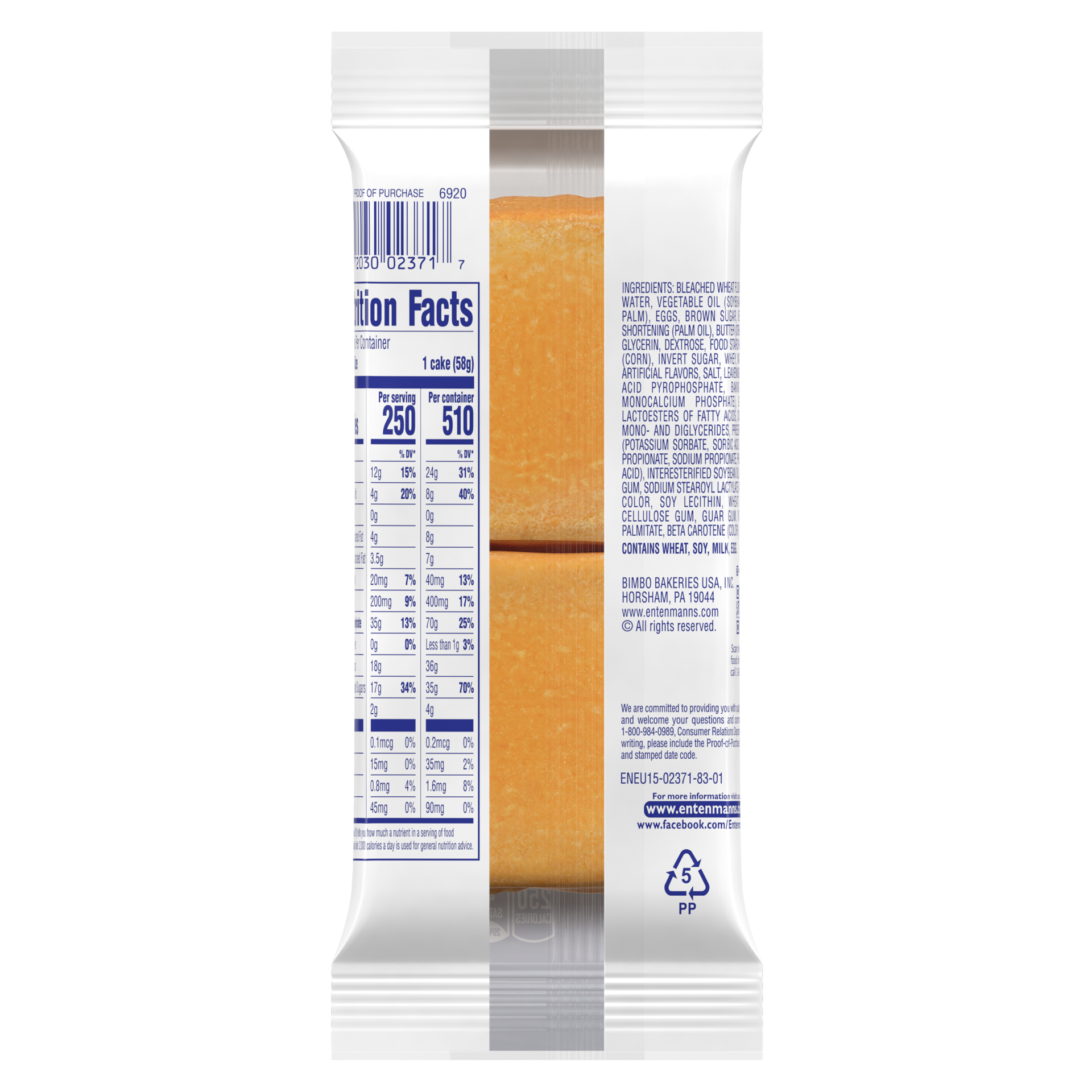 slide 4 of 5, Entenmann's Crumb Cakes, Twin Pack, 2 count, 4.1 oz, 2 ct