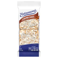 Entenmann''s Crumb Cakes, 2 count, Cinnamon Crumb Cakes, 4.1 oz Bag