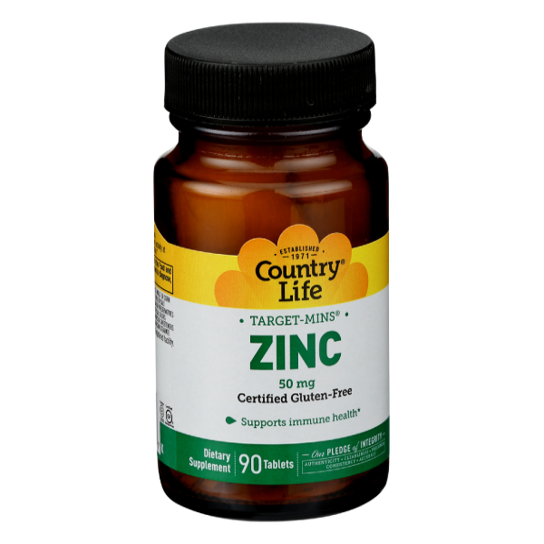 slide 1 of 1, Country Life Target Mins Zinc, 1 ct