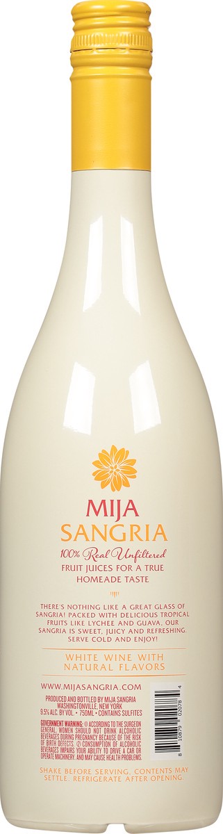 slide 9 of 9, Mija Sangria Mija White Sangria | Premium Craft Sangria, 750 ml