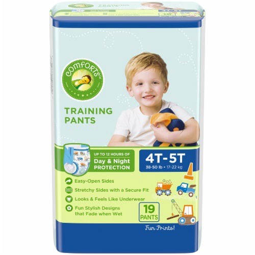 slide 2 of 3, Comforts Training Pants 19 ea, 19 ct