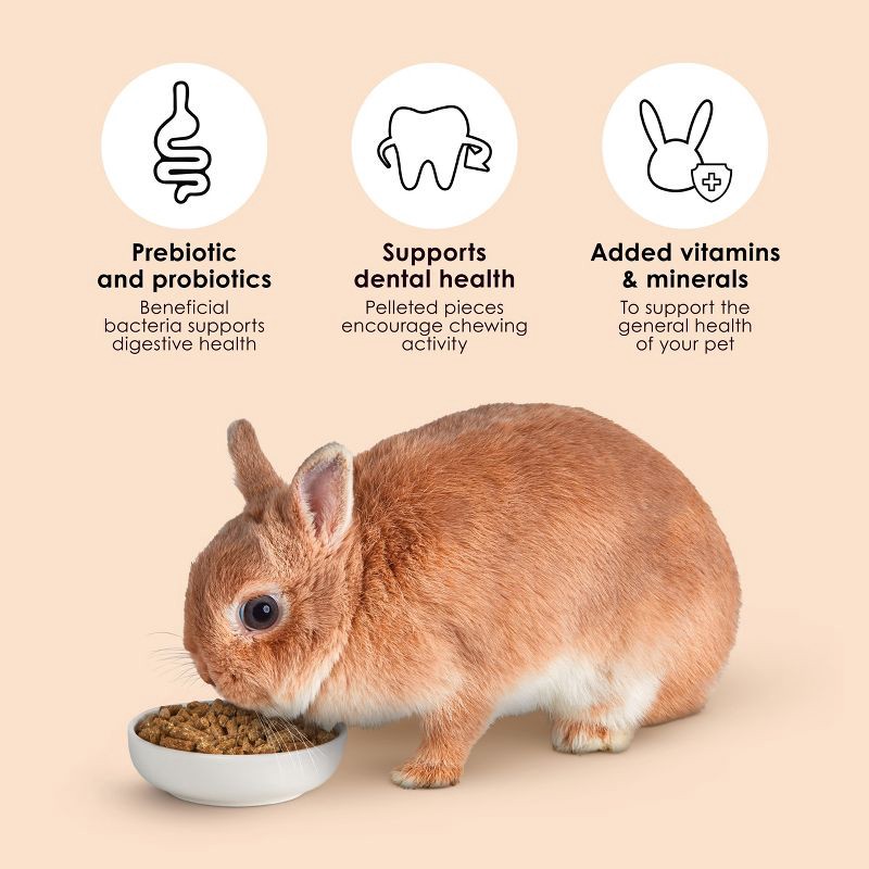 slide 6 of 8, Kaytee Forti-Diet Timothy Select Unflavored Dry Rabbit Food - 3.5lbs, 3.5 lb