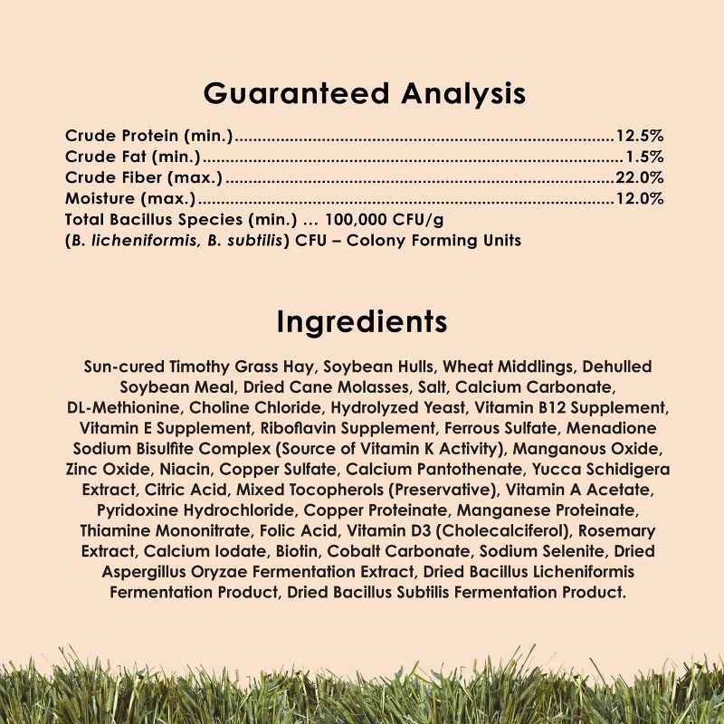 slide 7 of 8, Kaytee Forti-Diet Timothy Select Unflavored Dry Rabbit Food - 3.5lbs, 3.5 lb