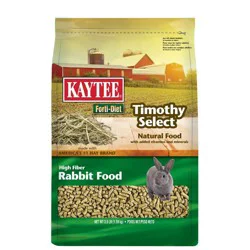 Kaytee Forti-Diet Timothy Select Unflavored Dry Rabbit Food - 3.5lbs