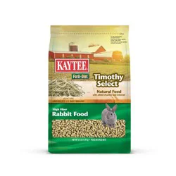 Kaytee Forti-Diet Timothy Select Unflavored Dry Rabbit Food - 3.5lbs