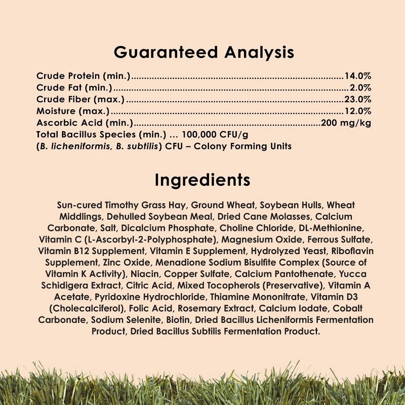 slide 8 of 9, Kaytee Forti-Diet Timothy Select Unflavored Dry Guinea Pig Food - 3.5lbs, 3.5 lb