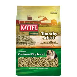 Kaytee Forti-Diet Timothy Select Unflavored Dry Guinea Pig Food - 3.5lbs