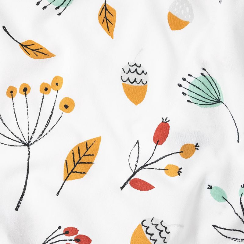 slide 4 of 5, Fitted Crib Sheet Foilage - Cloud Island™, 1 ct