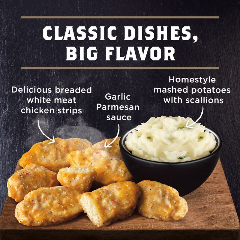 slide 4 of 5, Banquet Frozen Mega Meats Garlic Parmesan Boneless Chicken Strips - 13.3oz, 13.3 oz