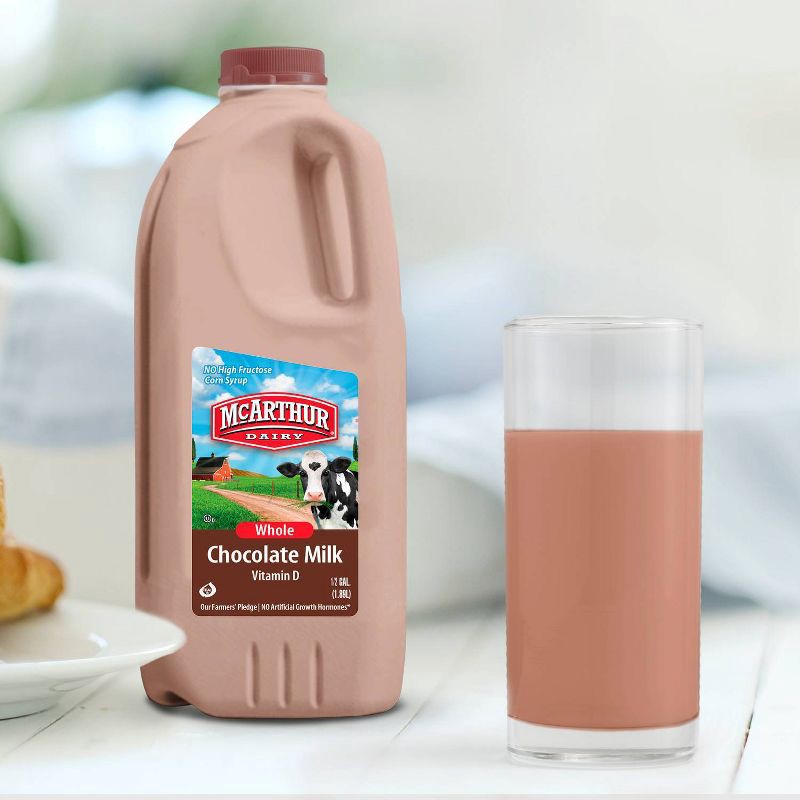 slide 1 of 2, McArthur Dairy Chocolate Whole Milk - 0.5gal, 1/2 gal