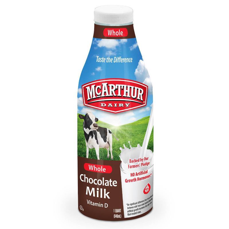 slide 1 of 1, McArthur Whole Chocolate Milk - 1qt, 1 qt