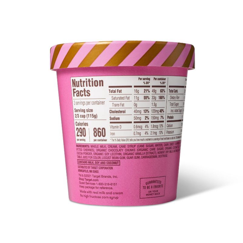 slide 3 of 3, Amaretto Cherry Ice Cream - 16oz - Favorite Day™, 16 oz